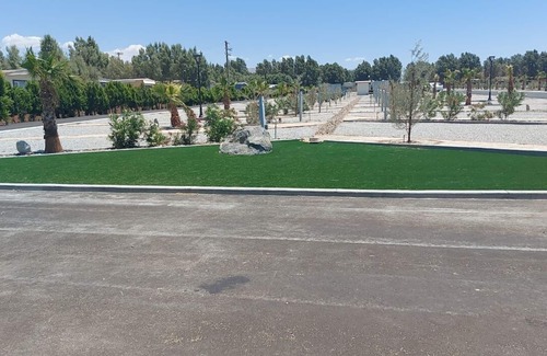 Desert Hot Springs RV Rental | New Modern RV Resort with Mountain Views Site 41