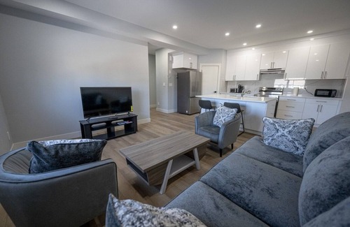 Grande Prairie House | New Modern Townhome | Stocked Kitchen | Free WiFi