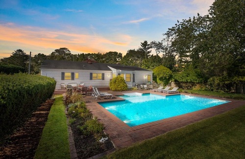 Westhampton Beach House | New Reno Westhampton Beach Heated Pool Steps to all village restaurants shops