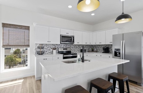 West Panama City Beach Villa | New~Steps from beach + OceanView + Plunge Pool
