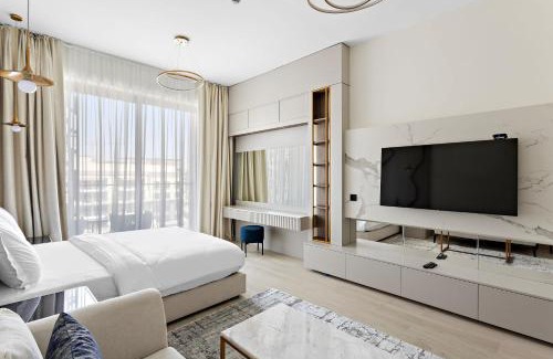 Al Barsha Apartment | New Studio in Arjan with pool game room and cinema