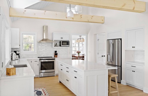Vineyard Haven House | New Waterfront Home, Secluded on Private Road w Pvt Beach, only 10min to town