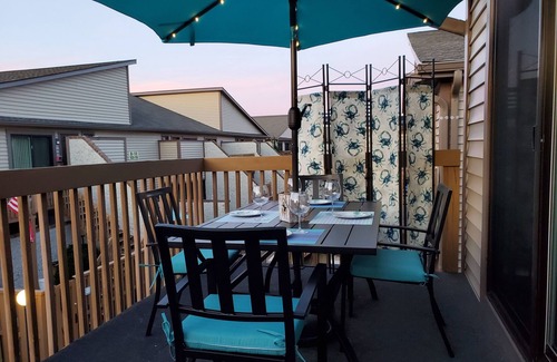North Ocean City Condo | Newly Refreshed 2 bed, 2 bath condo. Private outdoor space, 7 min walk to beach