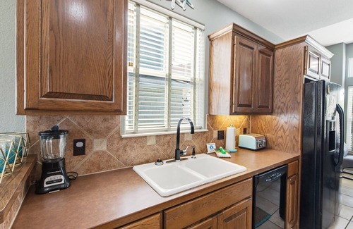 Kingsland House | Newly renovated home with private beach, dock, patio, & enclosed yard