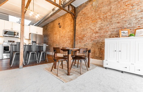 Logan Apartment | Newly renovated upstairs apartment in historic downtown Logan!