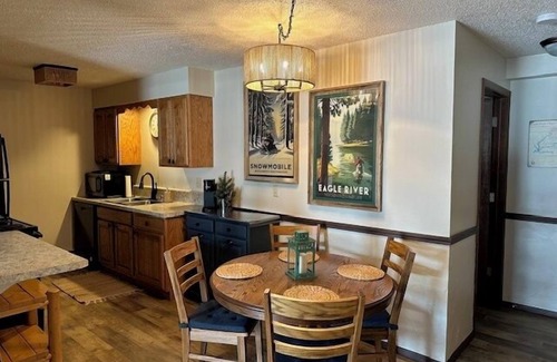 Eagle River Condo | Newly Updated! 2 BD 2BA Voyageur Lake Condo w/Private Pier. End Unit. ER Chain