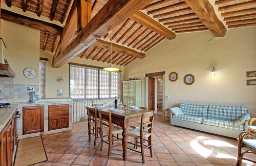 San Pietro in Bossolo Apartment | Nice apartment for 8 guests with A/C, WIFI, pool and panoramic view, close to Greve In Chianti