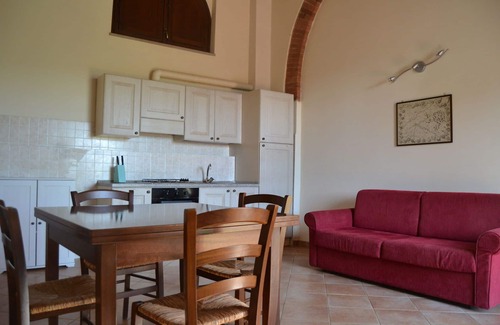 Casalappi Other | Nice apartment for 3 people with pool, A/C, TV and panoramic view