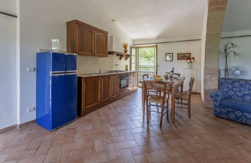 Radicondoli Villa | Nice apartment in villa for 4 guests with WIFI, pool and panoramic view