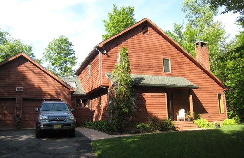 Lake Placid House | Nice quiet neighborhood with big backyard and shared beach on Mirror Lake
