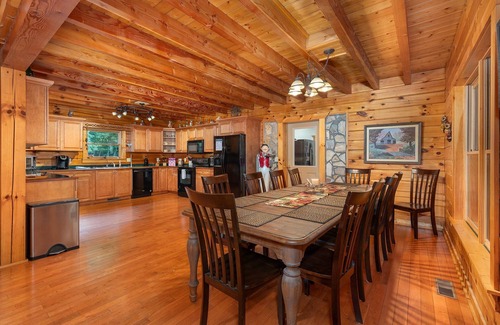 Black Mountain Cabin | Night Owl Lodge | Pet-Friendly Log Cabin with Game Room!
