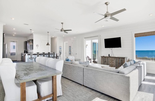 Fort Morgan House | No Shoes Beach House Private Pool Gulf Front easy walk to toes in the sand Prickett Properties
