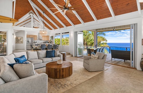 Princeville Villa | North Shore Kauai Villa, Ocean Views, Private Hot Tub with Ocean Views, Beach Gear, AC in Bedrooms