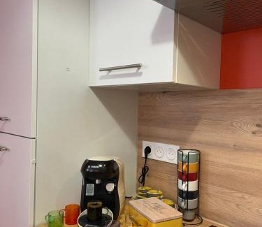 Surgeres Apartment | Nouveau! Appartement climatisé à 100m du marché- Tendance 70's