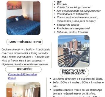 Parana Apartment | Nuez de la Isla "Centro Apart" MICROCENTRO Balcón con vista a la ciudad