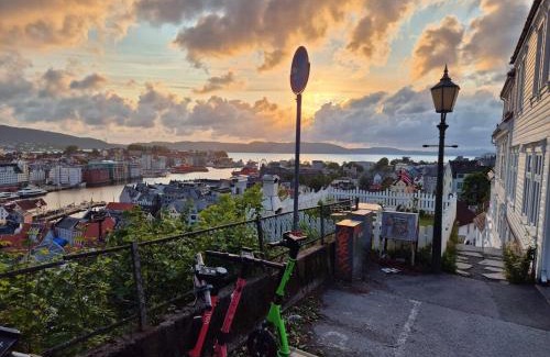 Bergen City Centre Apartment | Nydelig hus med privat hage og fantastisk utsikt over Fisketorget, Bryggen og Bergen sentrum