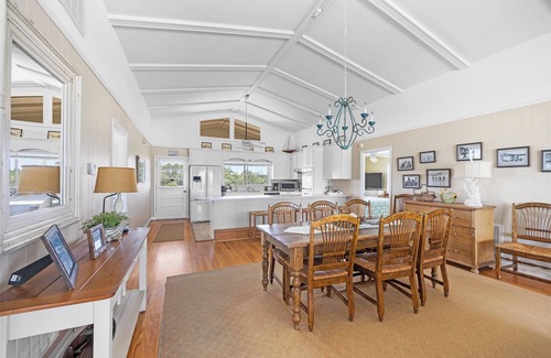 Pawleys Island House | Ocean and Creek Front Raised Beach House, 2 Porches, 2 Decks, Dock, Dog Friendly