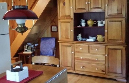 Stockton Springs Cabin | Ocean front Early 20th Century Knotty pine Cabin on scenic Penobscot Bay
