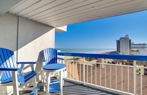Myrtle Beach Apartment | Ocean-View Balcony Peaceful Forest Dunes Condo!