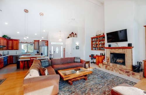 Newport House | Ocean view home w/huge deck & yard, hot tub, firepit & game room - dogs OK