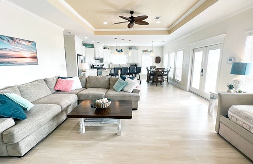 Crystal Beach House | Ocean Views - Beach Access - Hot Tub - Fenced Yard