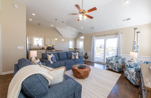 Kill Devil Hills House | Ocean Views-Heated Pool-Hot Tub-2 King Suites-Backyard Game Area-Fire Pit