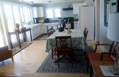 Machiasport House | Oceanfront -10 rm-6 BR-2BA - Sleeps 15 lg deck - outdoor shower- Beach