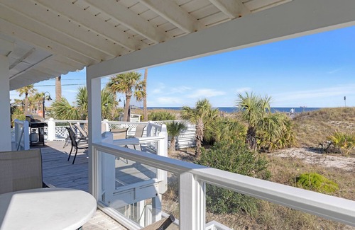 Tybee Island Cottage | Oceanfront Cottage, Steps from Beach, with Sundeck & Pet friendly.