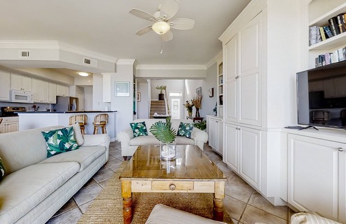 American Beach House | Oceanfront, gated community townhome with private W/D, beach & pool access