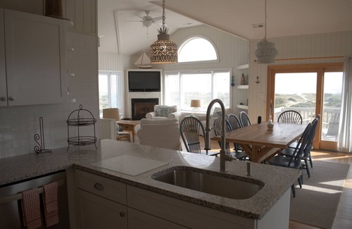 Salvo House | Oceanfront! Heated Pool! Wood Floors! Game Room!