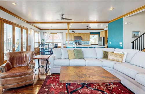 Plantation House | Oceanfront home with private dock & rooftop deck - pool, hot tub & tennis access