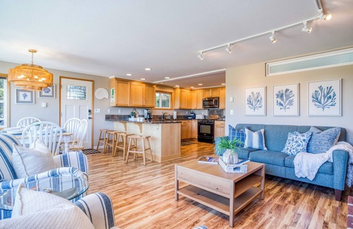 Rockaway Beach House | Oceanfront Home with large Deck, Grill, Fire Pit