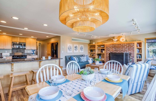 Rockaway Beach House | Oceanfront Home with large Deck, Grill, Fire Pit
