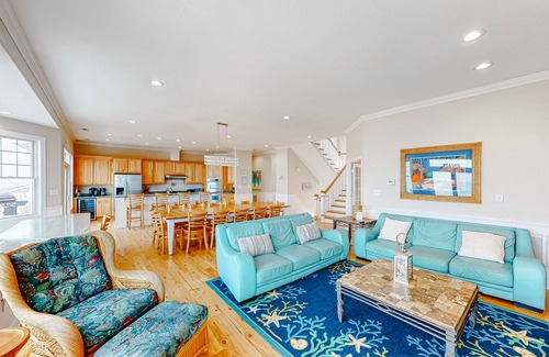 Sandbridge House | Oceanfront home with private pool, hot tub, amazing views, media room, game room