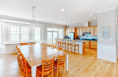 Sandbridge House | Oceanfront home with private pool, hot tub, amazing views, media room, game room