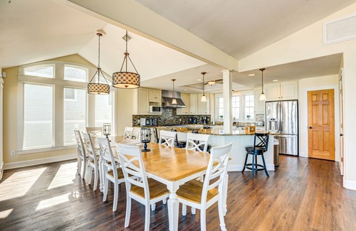 Avon House | Oceanfront home with ocean view, private hot tub, outdoor pool, & central AC