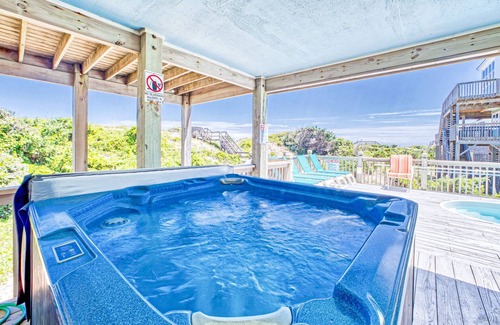 Avon House | Oceanfront home with private pool, hot tub, sunrise view, & huge decks - dog-friendly
