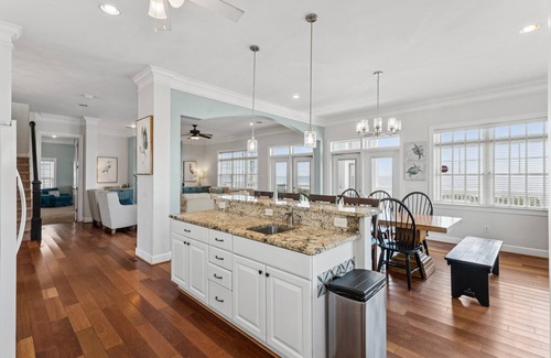 Folly Beach House | Oceanfront luxury! Large screen porch, Open decks, Direct beach access