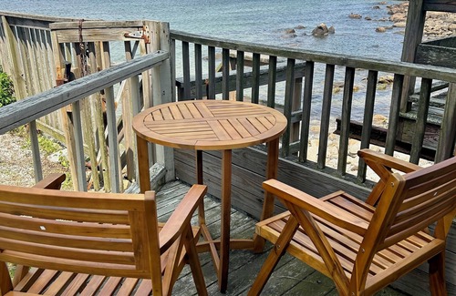 Rockport Apartment | Oceanfront one bedroom, private deck, steps to the beach & center of town