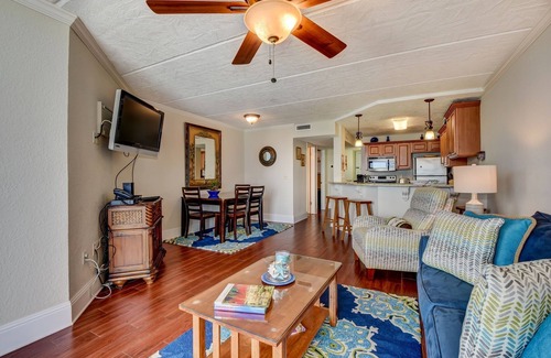 Ponce Inlet Condo | Oceanfront Ponce Inlet FL, Top-floor 2/2, Remodeled with higher kitchen ceiling