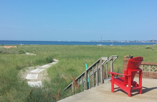 Provincetown Resort | Oceanfront Suite overlooking Cape Cod Bay - step off your patio onto the beach!