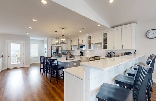 North Topsail Beach House | Oceanfront beach estate with private heated pool & hot tub, elevator & game room