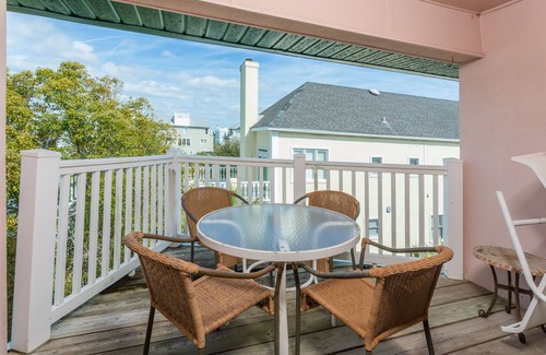 Saint Simons Island Condo | Oceanfront Condominium with Balcony, Pool and Boardwalk to Beach. Partial Ocean View