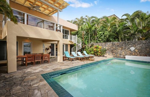 Kailua-Kona Villa | Oceanfront Villa at Alii Point with AC & Private Pool