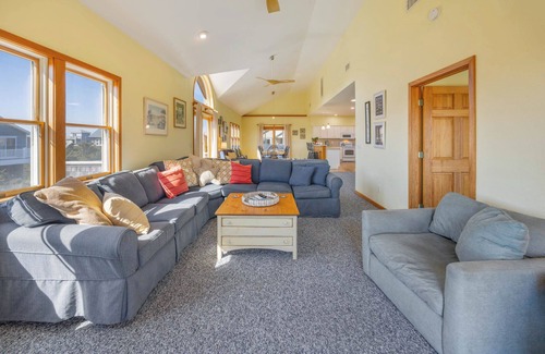Frisco House | Oceanside Frisco Home w/Hot Tub, Elevator, Game Room, and Nearby Beach Access