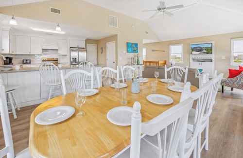 Hatteras House | Oceanview Home w/Private Pool, Hot Tub, Elevator, Game Room, Boardwalk to Beach