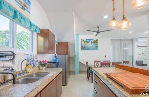 Chicxulub Puerto Apartment | Oceanview Penthouse private pool, deck Beach 200m