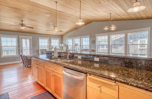 Roads End House | Oceanview, Steps to Sand, Hot Tub, Deck, Game Room with Pool Table & Foosball