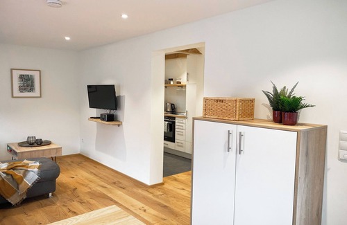 Ohne Apartment | Old stable - left. Rural. Terrace. With charm.