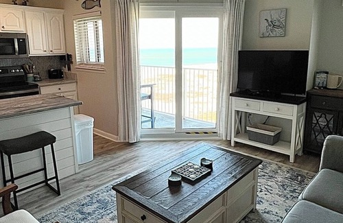 Fort Morgan Condo | On the beach! Indoor pools-sauna-hot tubs-pickleball-restaurant-coffee shop!